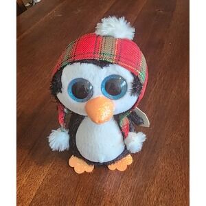Ty Beanie Boos Cheer 6" Christmas Penguin Plush‎ stuffed animal New
